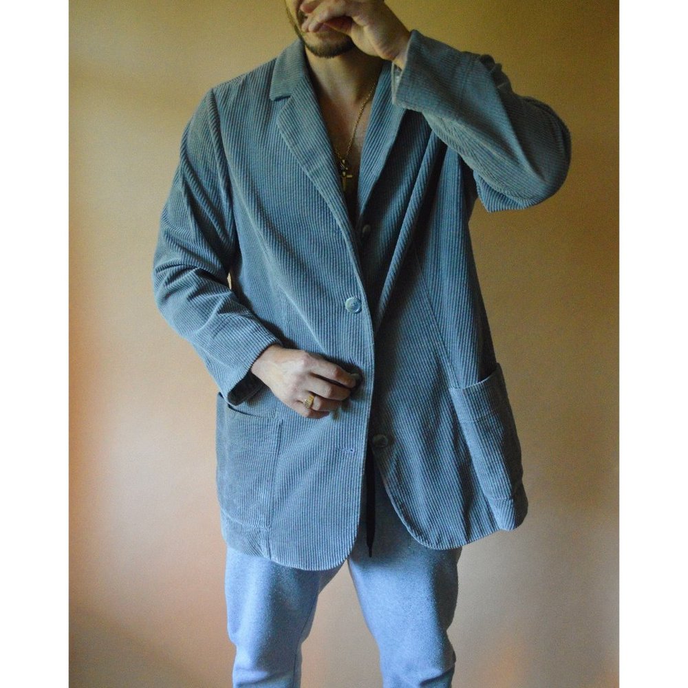 Vintage Corduroy Unisex Blazer Jacket